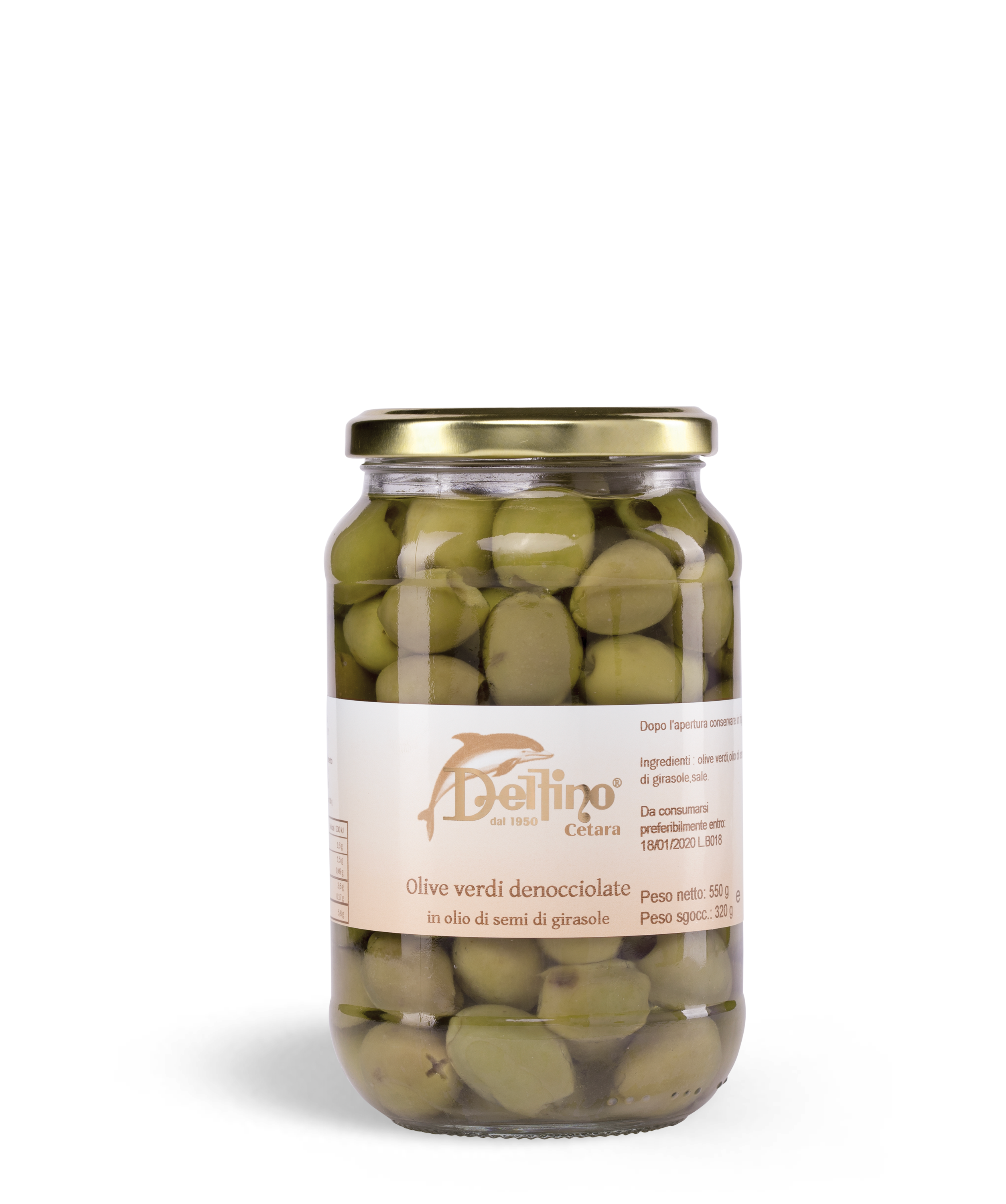 Olive verdi denocciolate